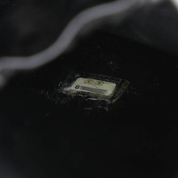 CHANEL Deca Coco Mark Handbag Vanity Bag Black Caviar Skin Women's - Picture 9 of 10